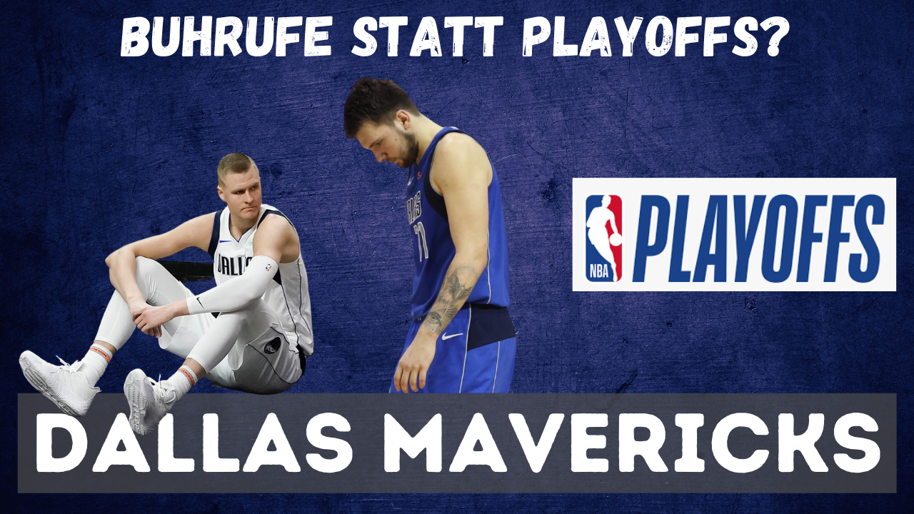 Dallas Mavericks - Buhrufe statt Playoffs?; Kristaps Porzingis und Luka Doncic gucken traurig.